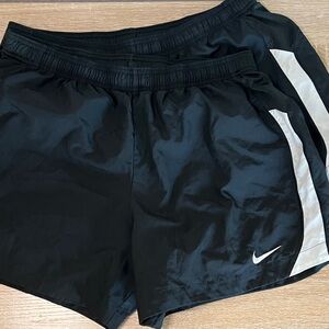 Two Nike Women's Athletic Shorts in Black L